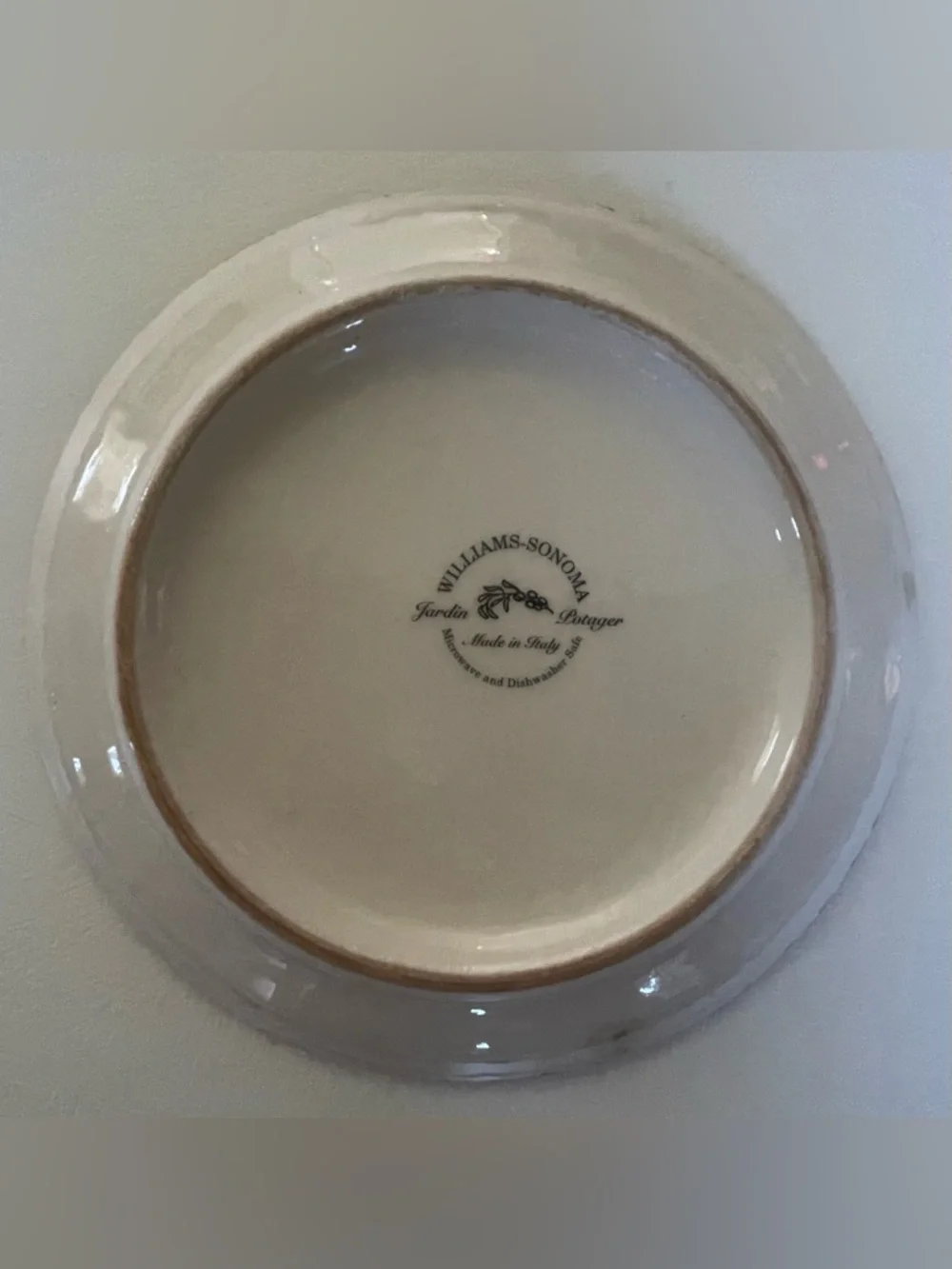 Williams Sonoma Jardin Potager Eggplant & Greens Salad Plate $50